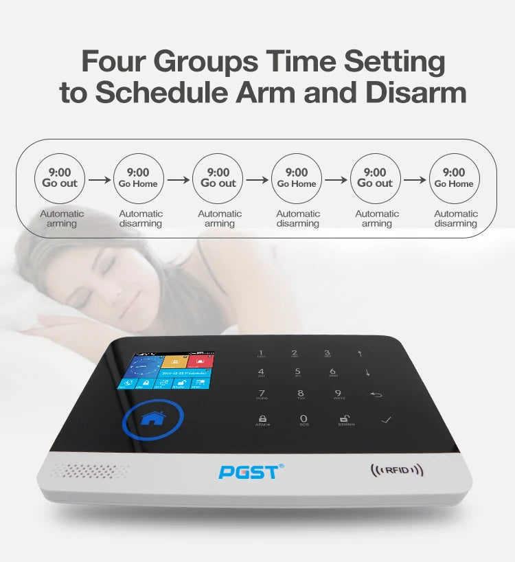 PGST 4G WiFi Home Security System with PIR