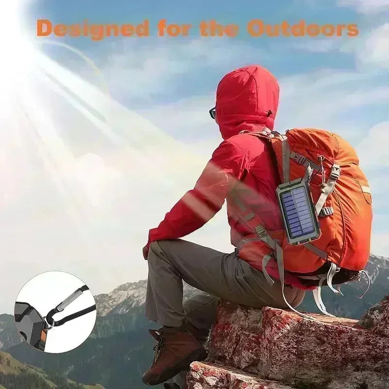 10000mAh Solar Power Bank with Fast Charge