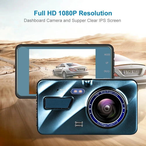 4-inch Full HD 1080P Dual-Lens Dash Cam