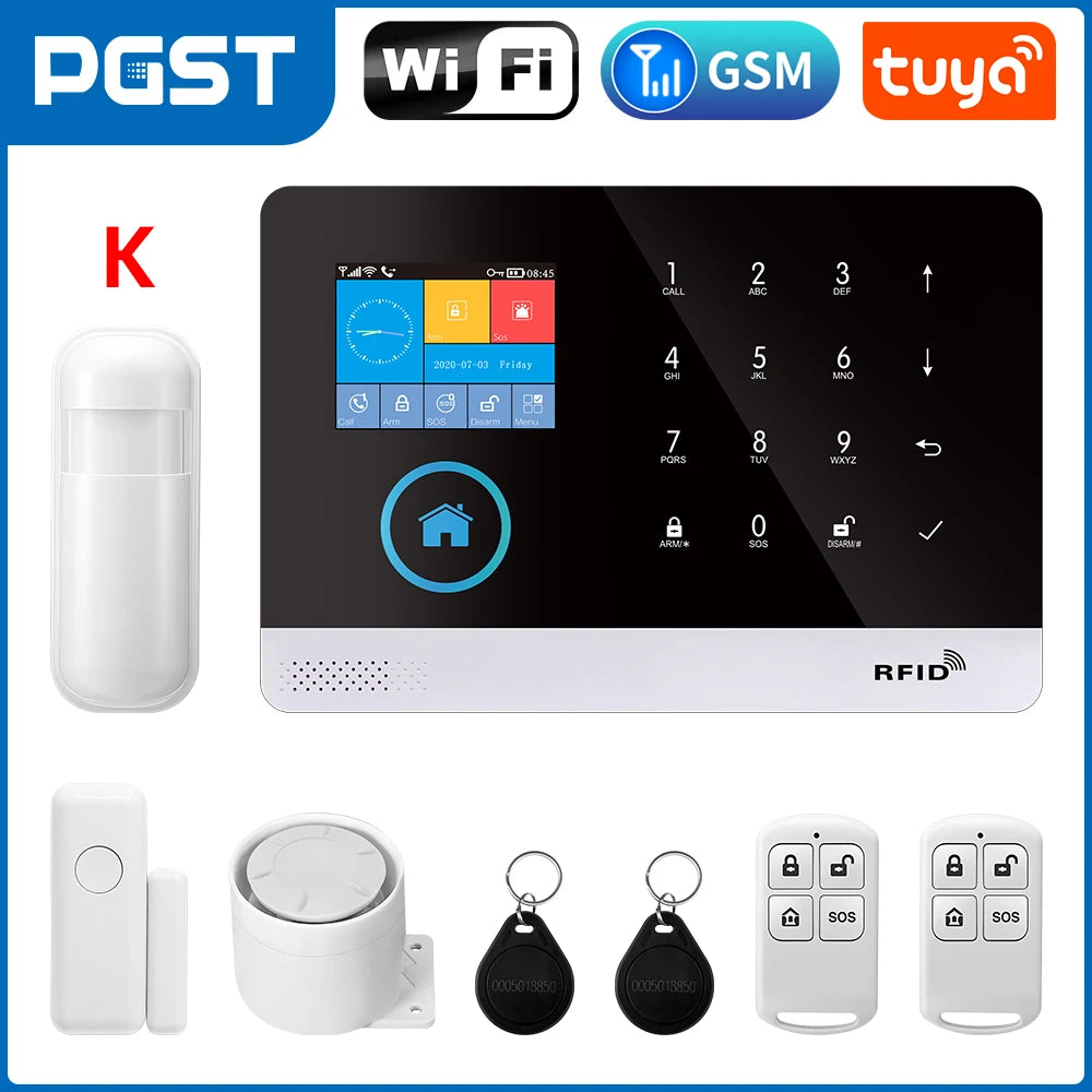 PGST 4G WiFi Home Security System with PIR