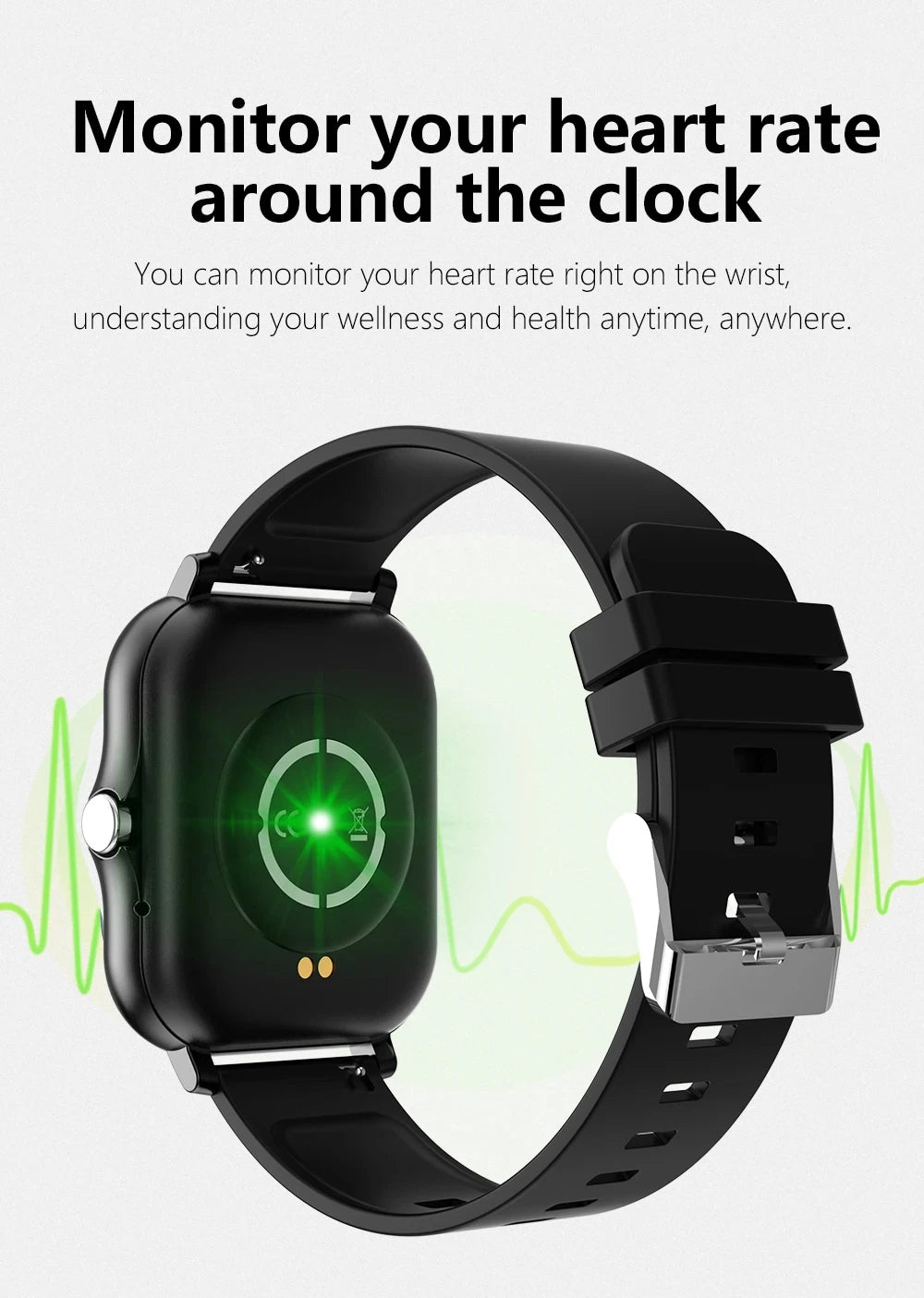 KESHUYOU Bluetooth Smartwatch with Health Monitoring