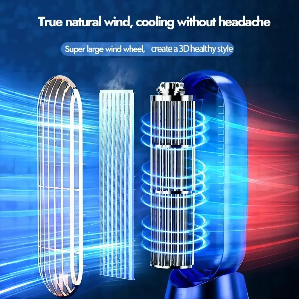 Rechargeable Portable Bladeless Desk Fan
