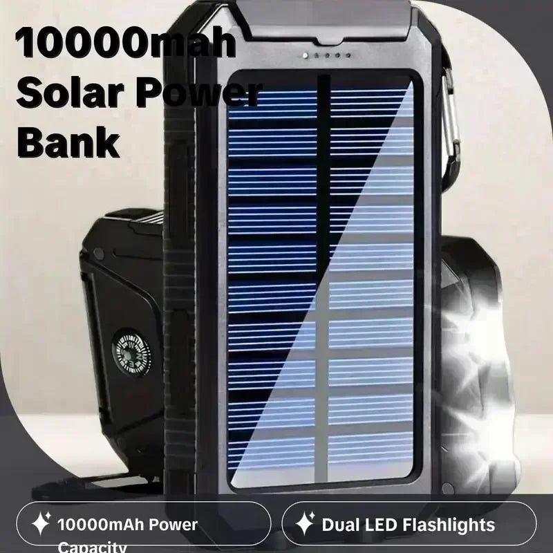 10000mAh Solar Power Bank with Fast Charge