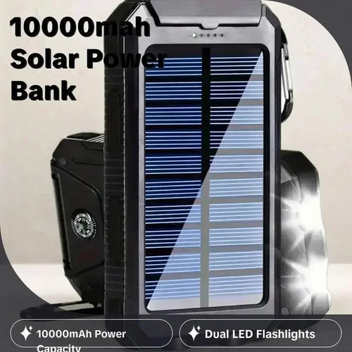10000mAh Solar Power Bank with Fast Charge