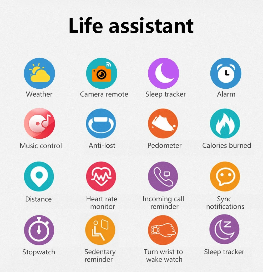 KESHUYOU Bluetooth Smartwatch with Health Monitoring