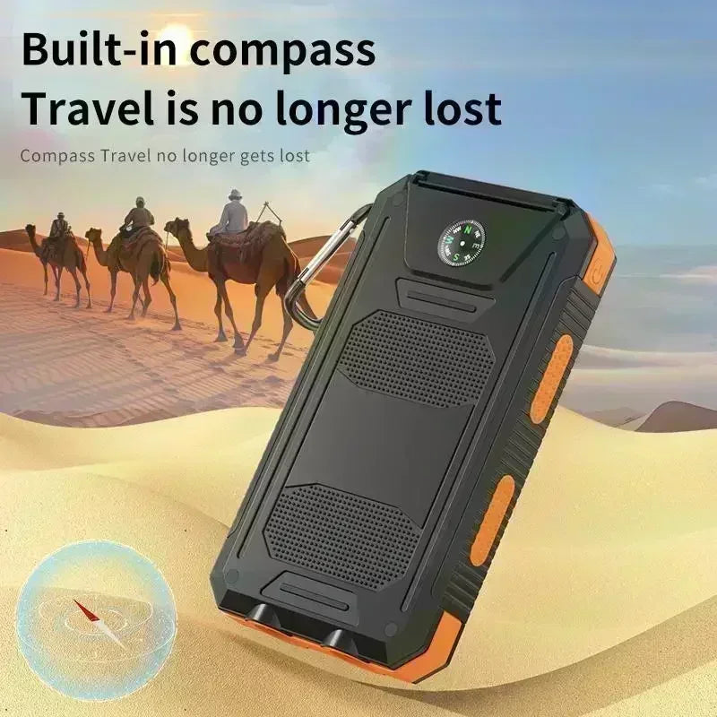 10000mAh Solar Power Bank with Fast Charge