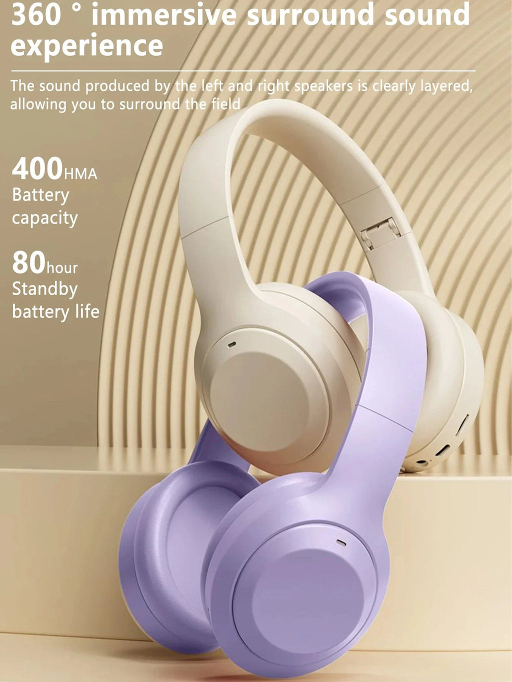 Lenovo Wireless Over-Ear Noise Canceling Headphones