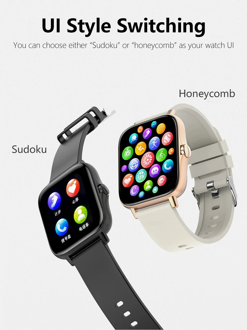 KESHUYOU Bluetooth Smartwatch with Health Monitoring