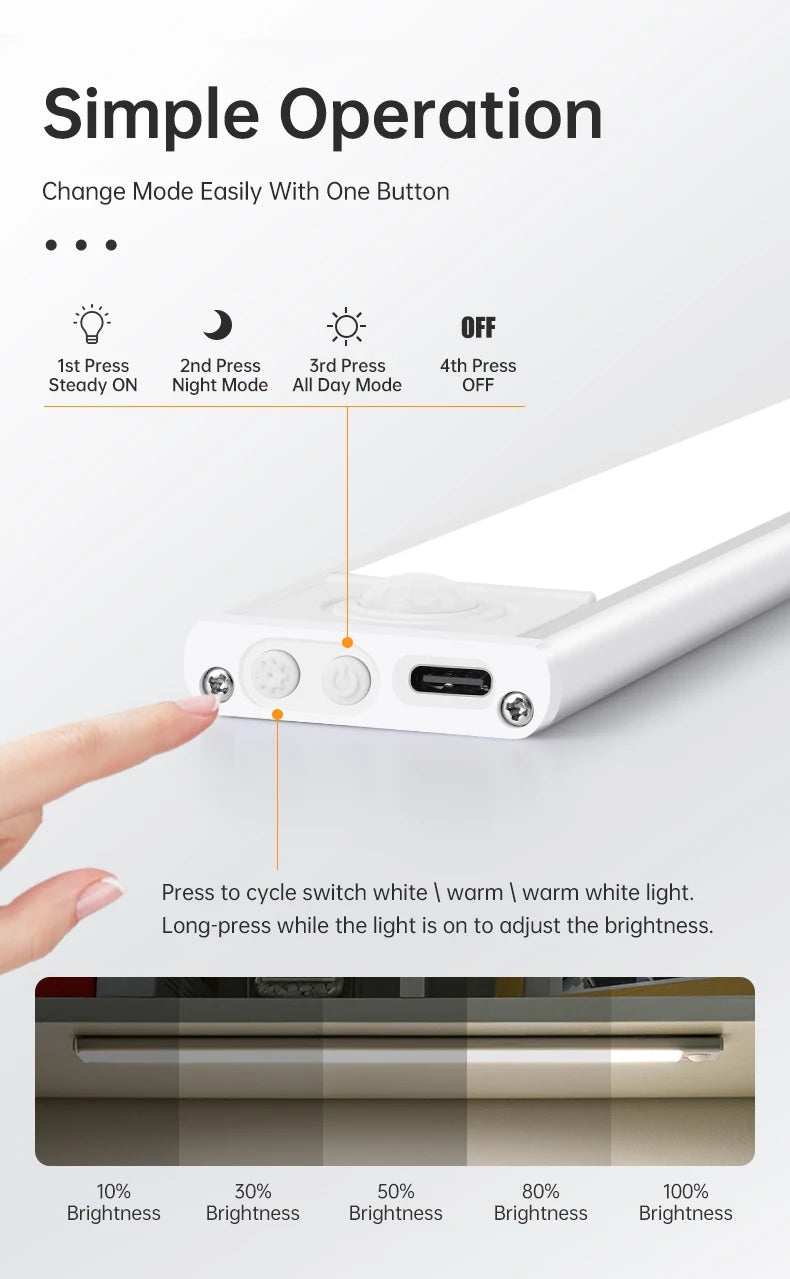 Wireless LED Motion Sensor Night Light