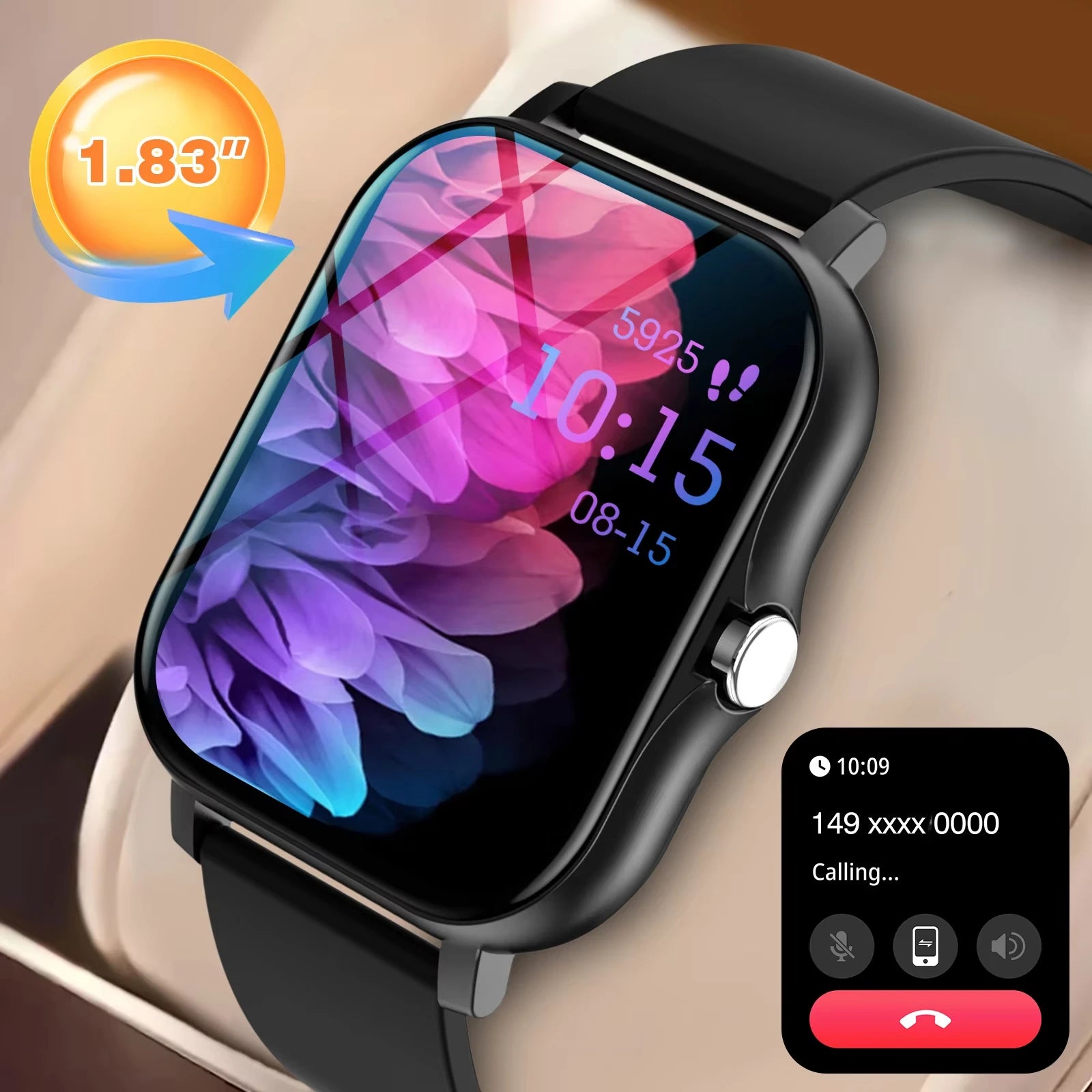KESHUYOU Bluetooth Smartwatch with Health Monitoring