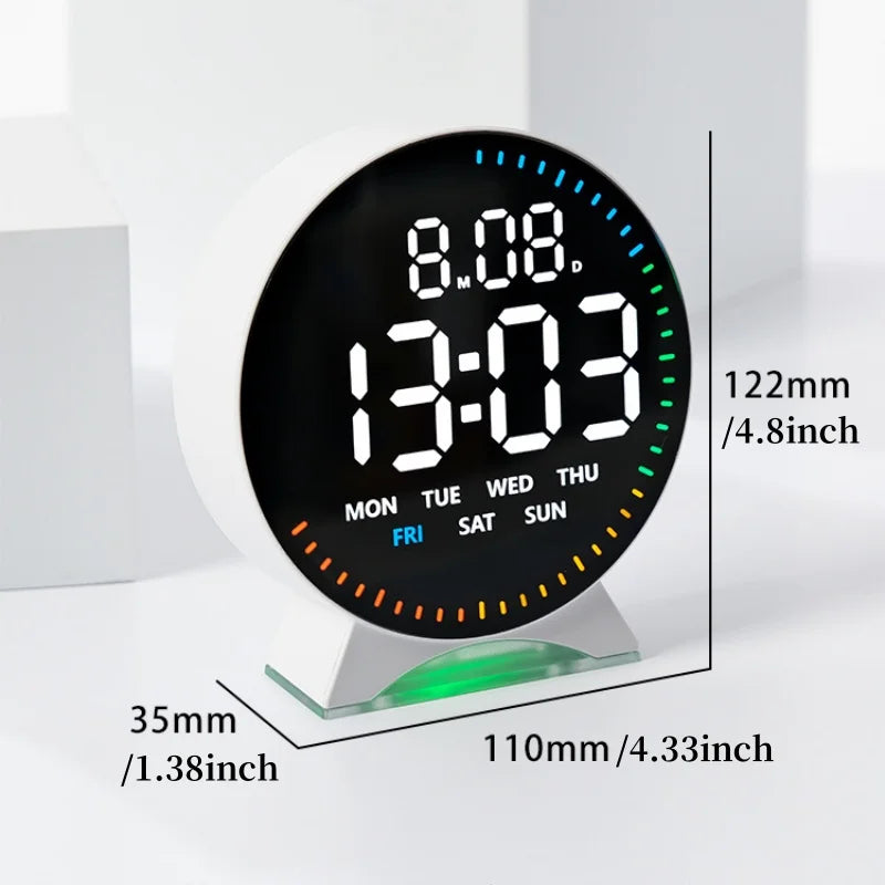 LED Digital Alarm Clock with Dual Alarms