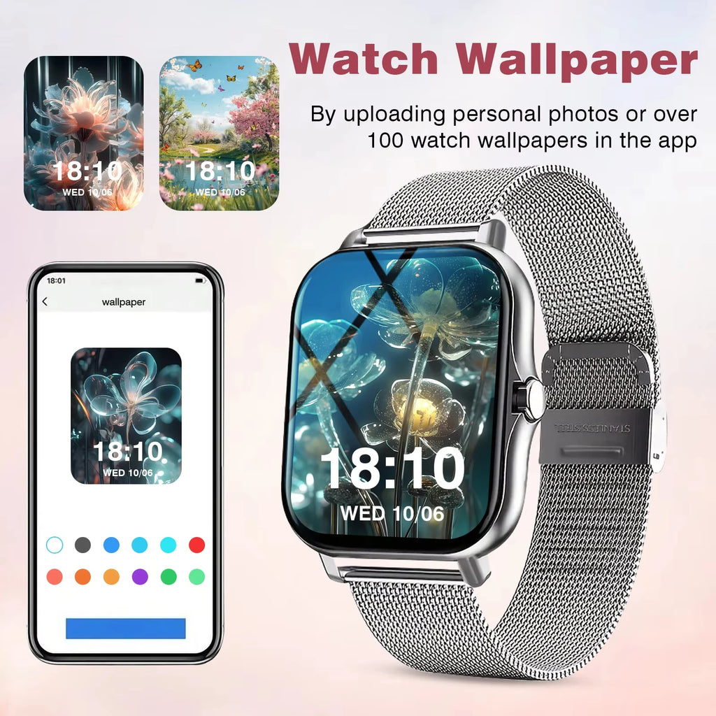 KESHUYOU Bluetooth Smartwatch with Health Monitoring