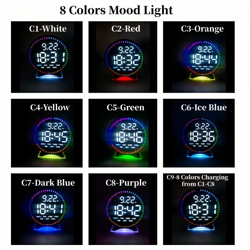 LED Digital Alarm Clock with Dual Alarms
