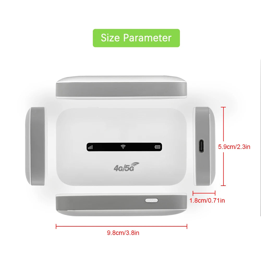 4G LTE Portable WiFi Hotspot for 10 Users
