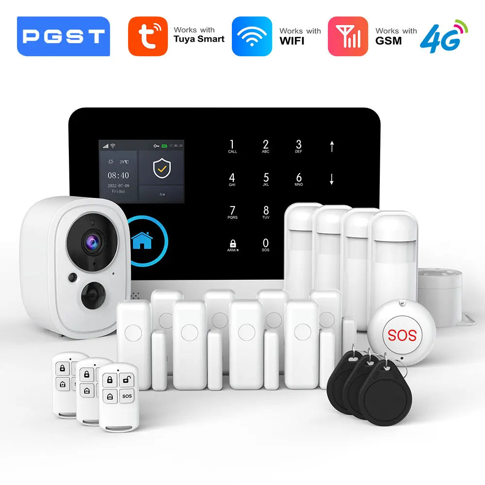 PGST 4G WiFi Home Security System with PIR