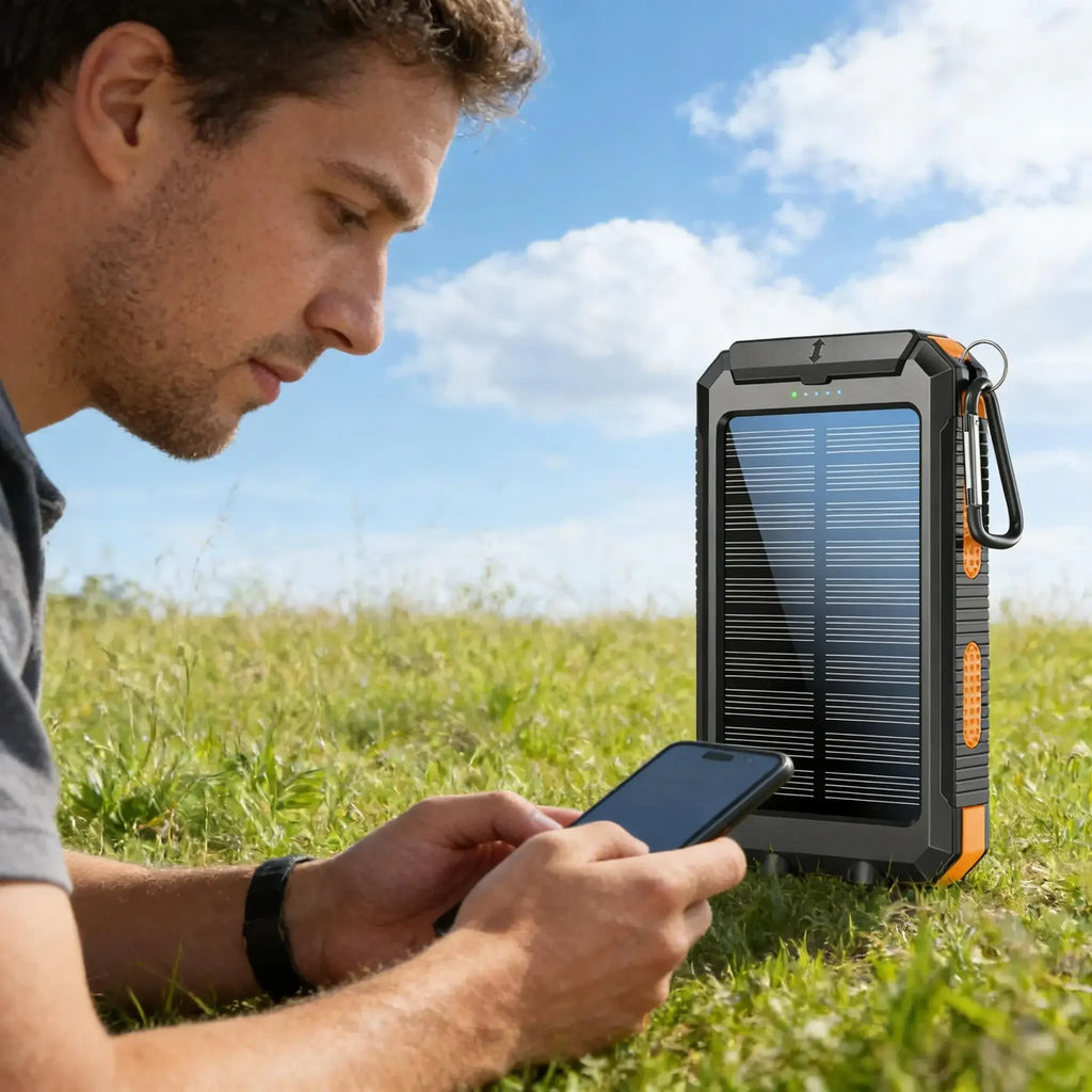 10000mAh Solar Power Bank with Fast Charge