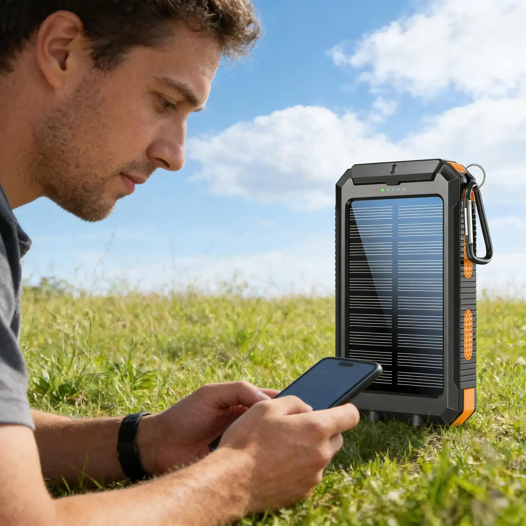10000mAh Solar Power Bank with Fast Charge