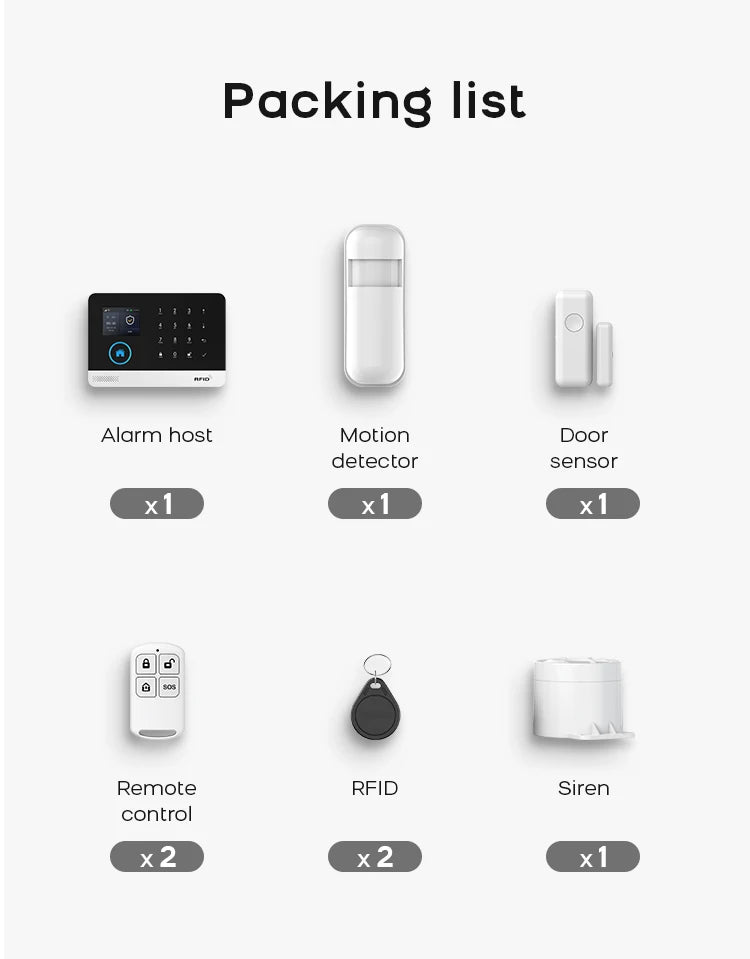 PGST 4G WiFi Home Security System with PIR