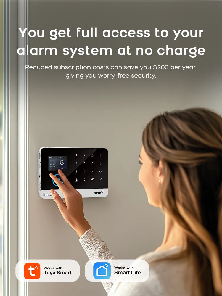 PGST 4G WiFi Home Security System with PIR